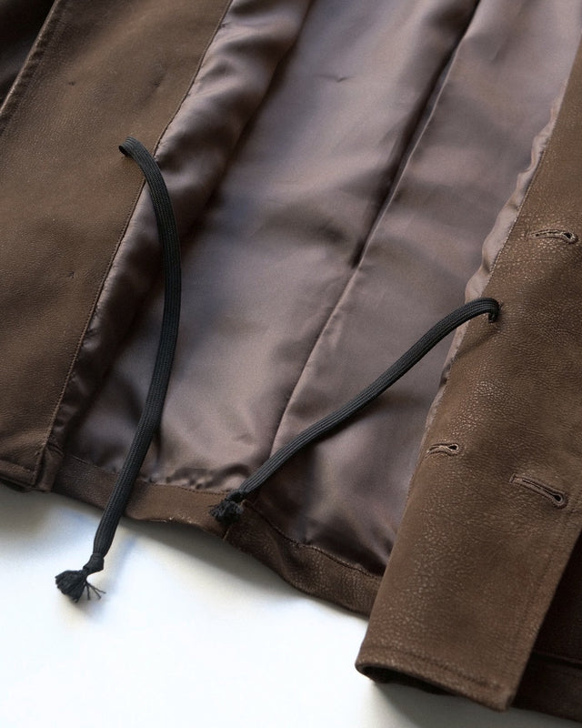 MSTRSKN Trench Half Coat / Brown