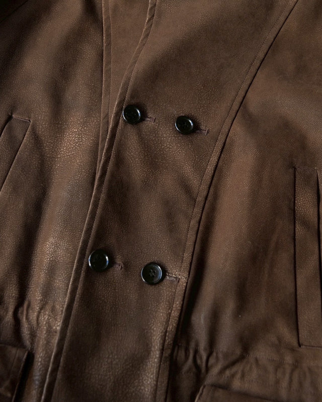 MSTRSKN Trench Half Coat / Brown