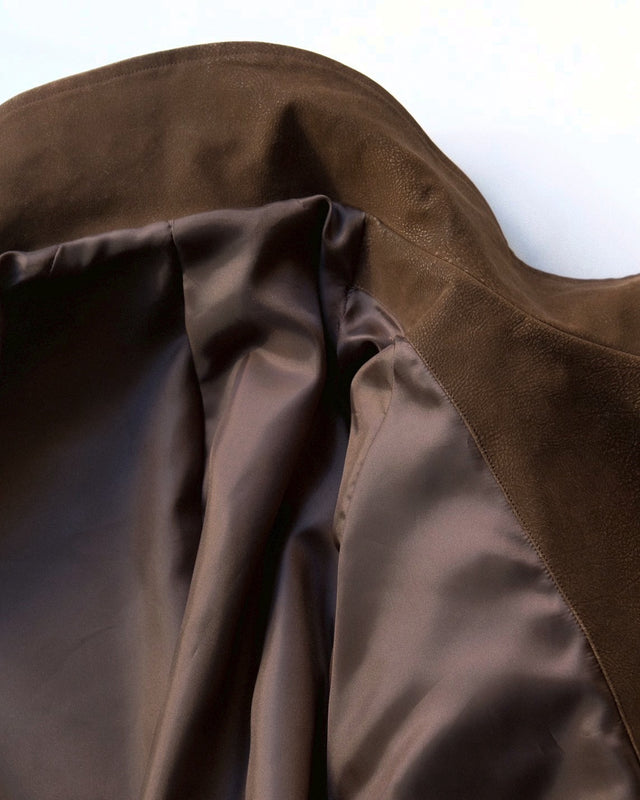 MSTRSKN Trench Half Coat / Brown