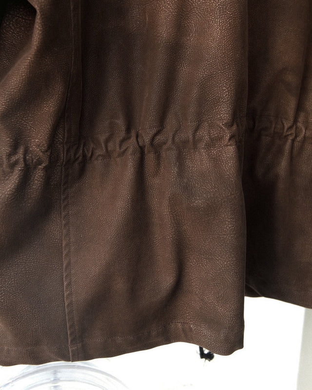 MSTRSKN Trench Half Coat / Brown