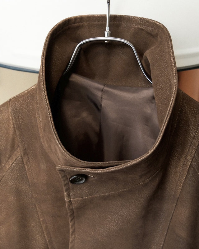 MSTRSKN Trench Half Coat / Brown